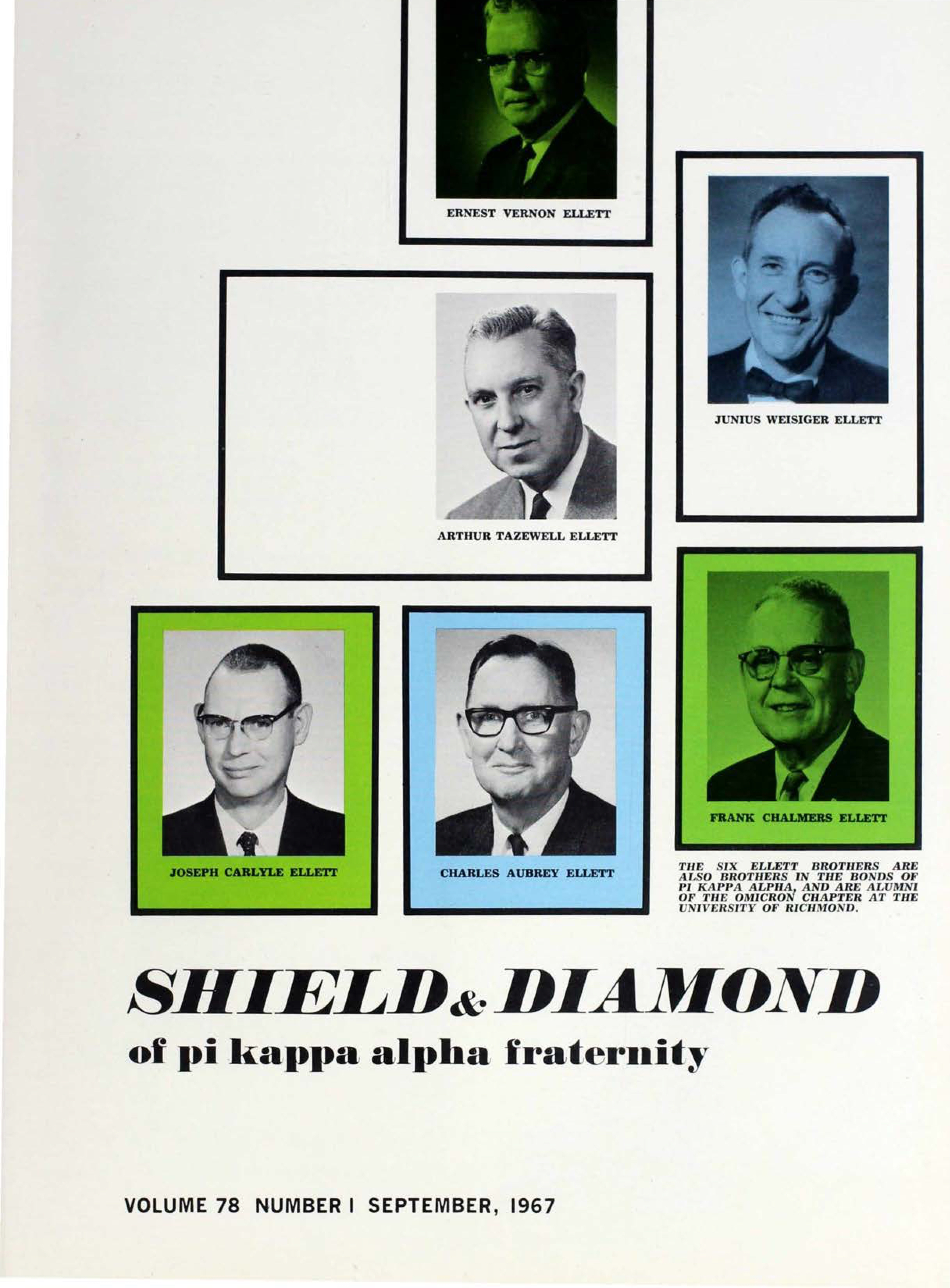 Shield and Diamond, Vol. 78, No. 1, September 1967